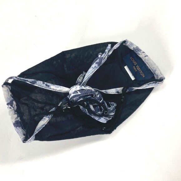 Auth LOUIS VUITTON MP2886 Monogram tapestry Three-piece set Mask & pouch & banda - Picture 5 of 11